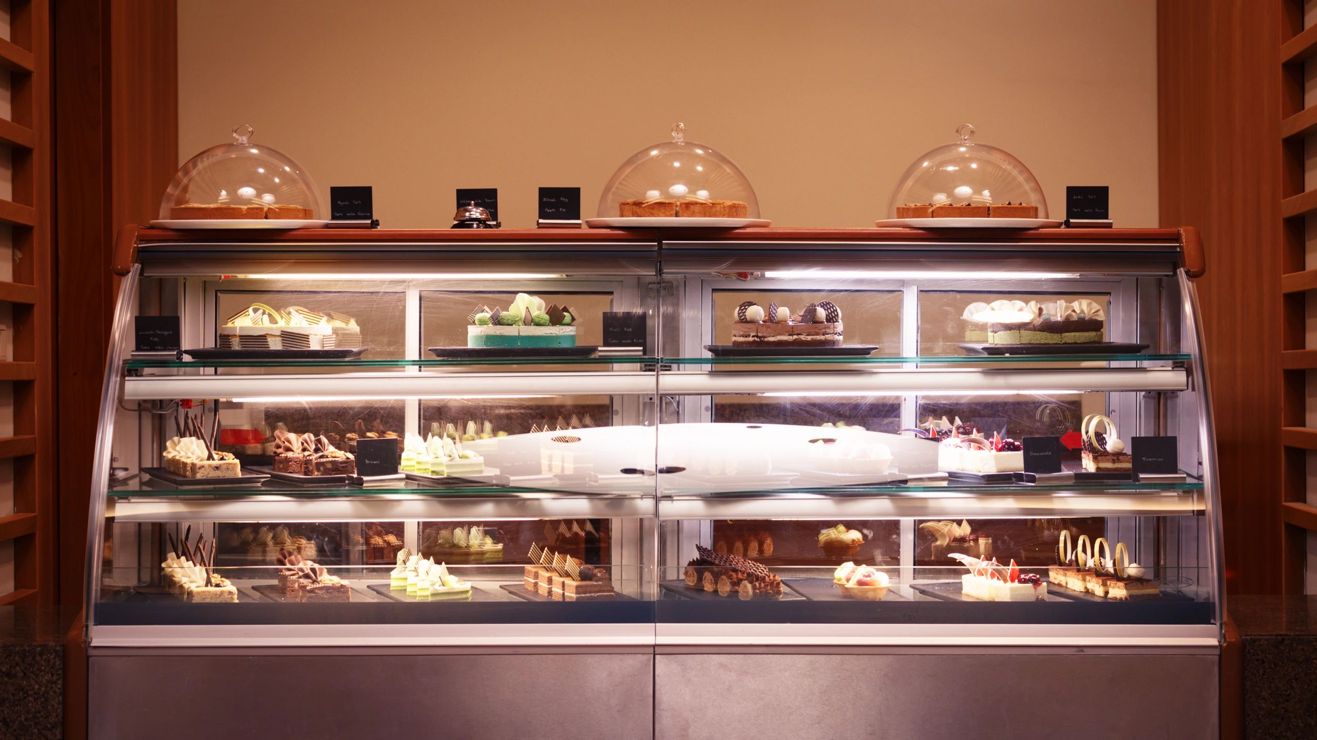 Confectionary shop display of sweet treats